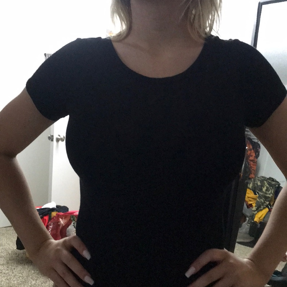 Black bodysuit tshirt